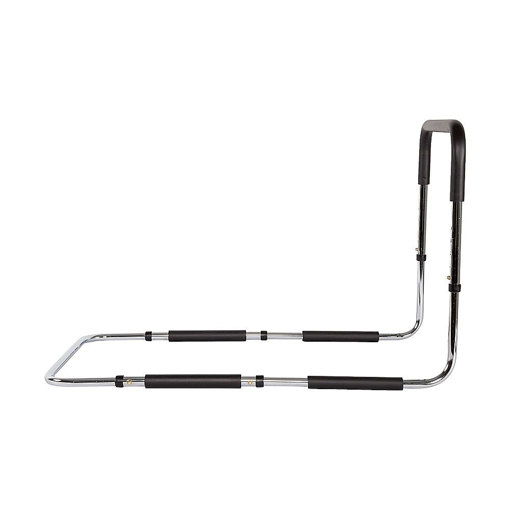 Adjustable Bed Rail with Foam Grip Handle & Under Mattress Frame 125kg Capacity