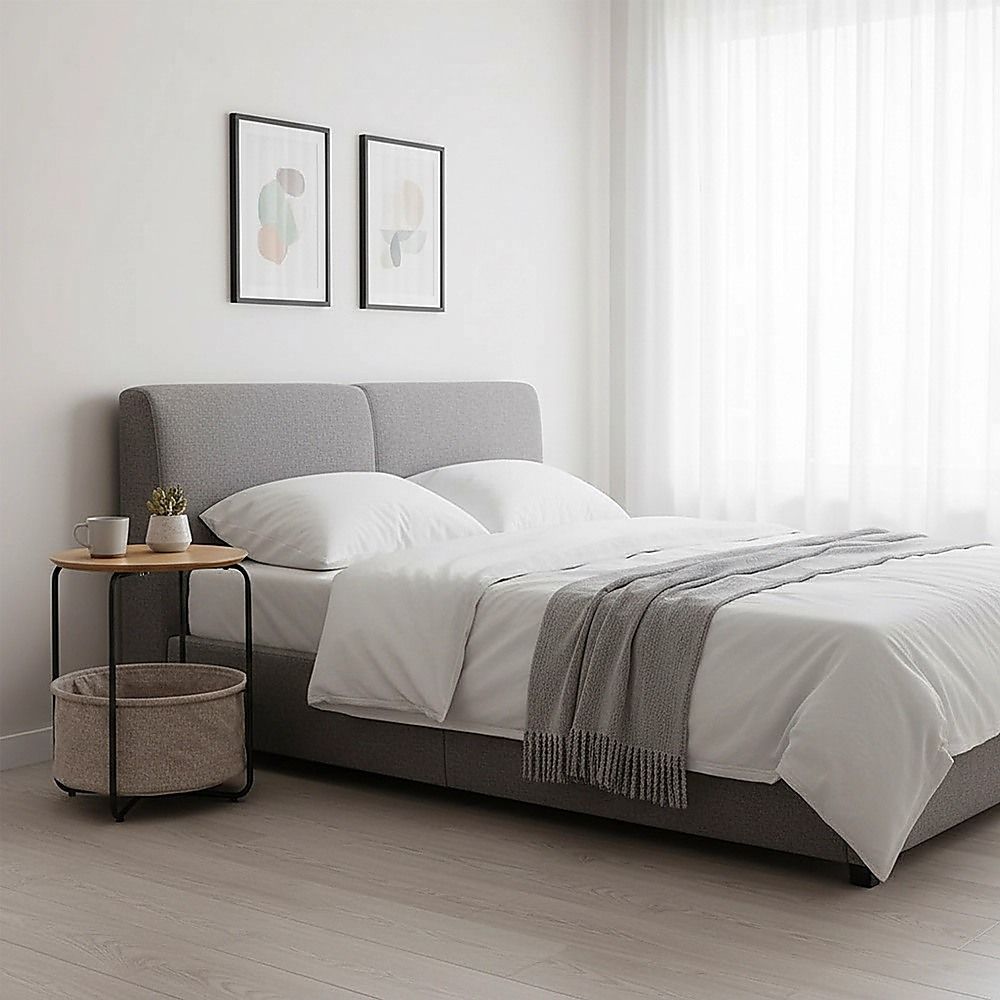 Modern Bedside Table Nightstand Storage for Bedroom or Living Room