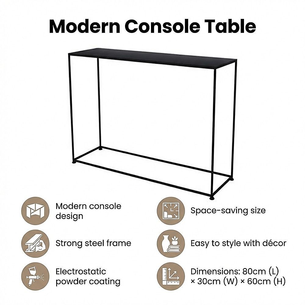 Modern Console Table for Entryway Hallway Living Room Storage