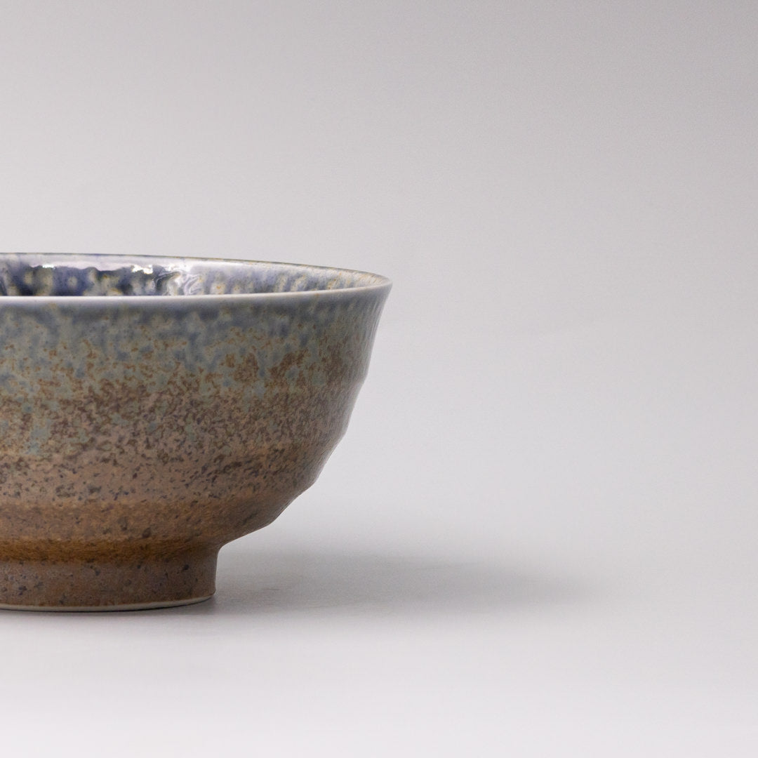 Bowl 17cm Earth & Sky Glaze with Blue pool