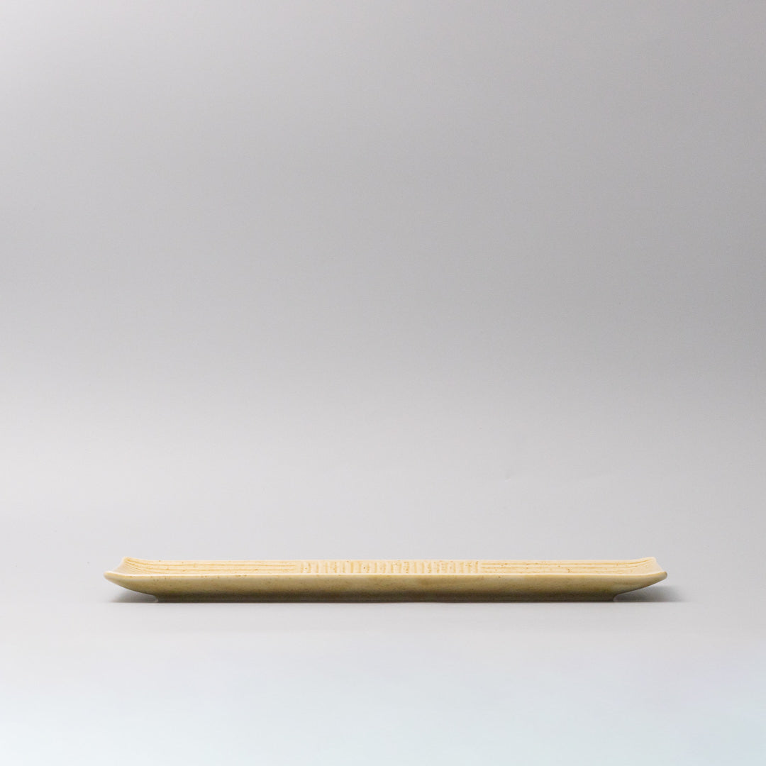 Plate Rectangular Sashimi 33cm Honey Glaze