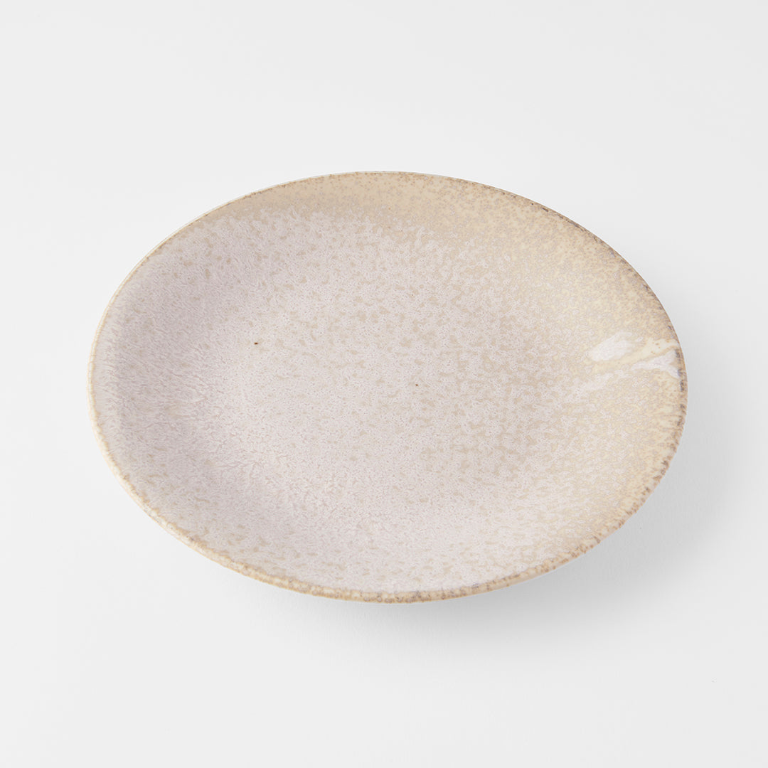 Side Plate 21cm White Fade Glaze