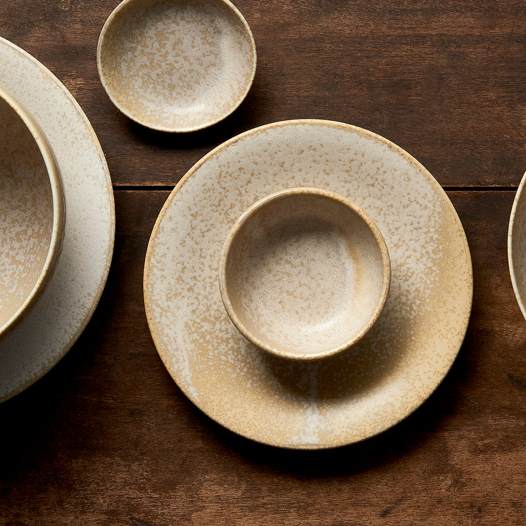Side Plate 21cm White Fade Glaze