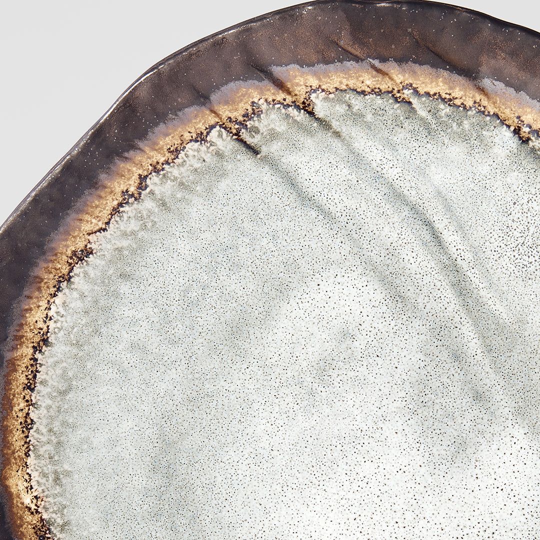 Dinner Plate Organic 27cm Akane Grey Glaze