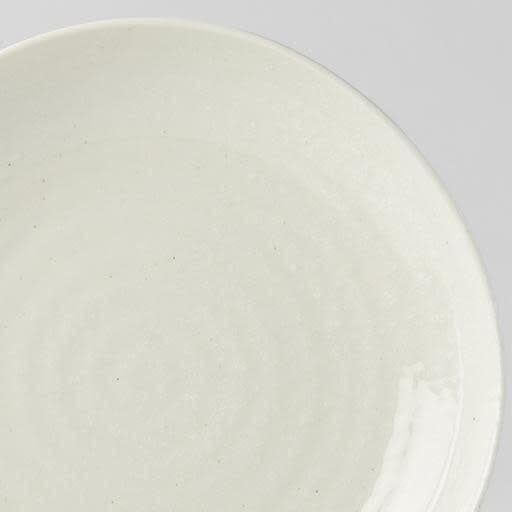 Dinner Plate Organic Shape 23cm Kanso Soft White Glaze