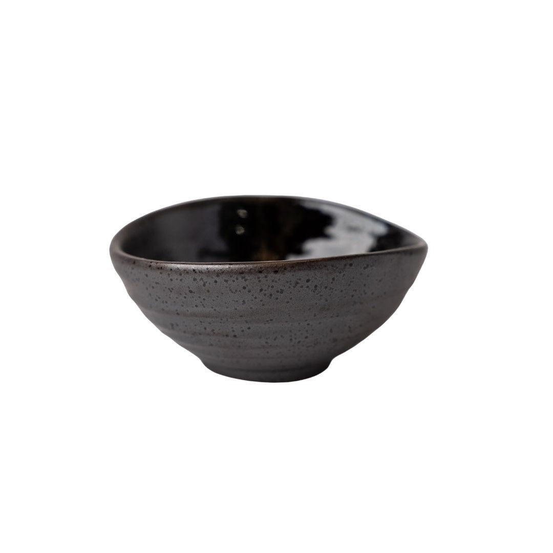 Bowl Small 10cm Metallic Black Glaze