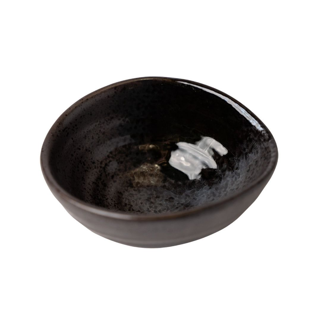 Bowl Small 10cm Metallic Black Glaze