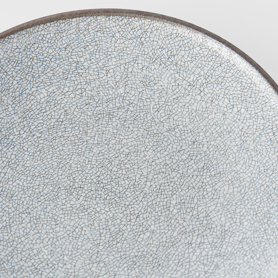 Dinner Plate 25cm Crazed Grey Glaze