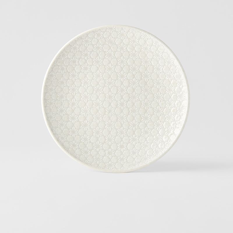 Dinner Plate 25.5cm White Star Glaze
