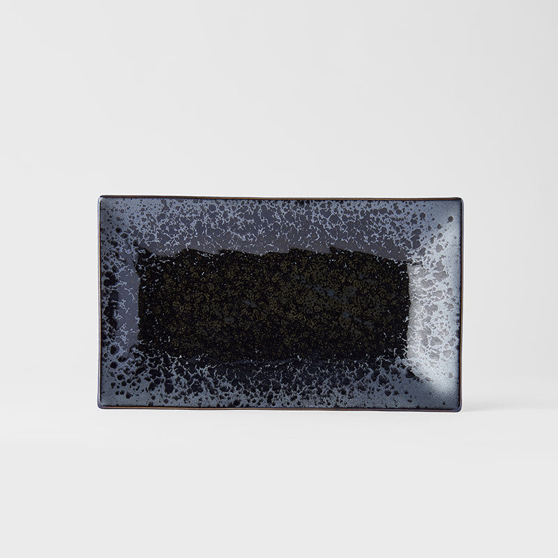 Platter Rectangular 33cm Black Pearl Glaze