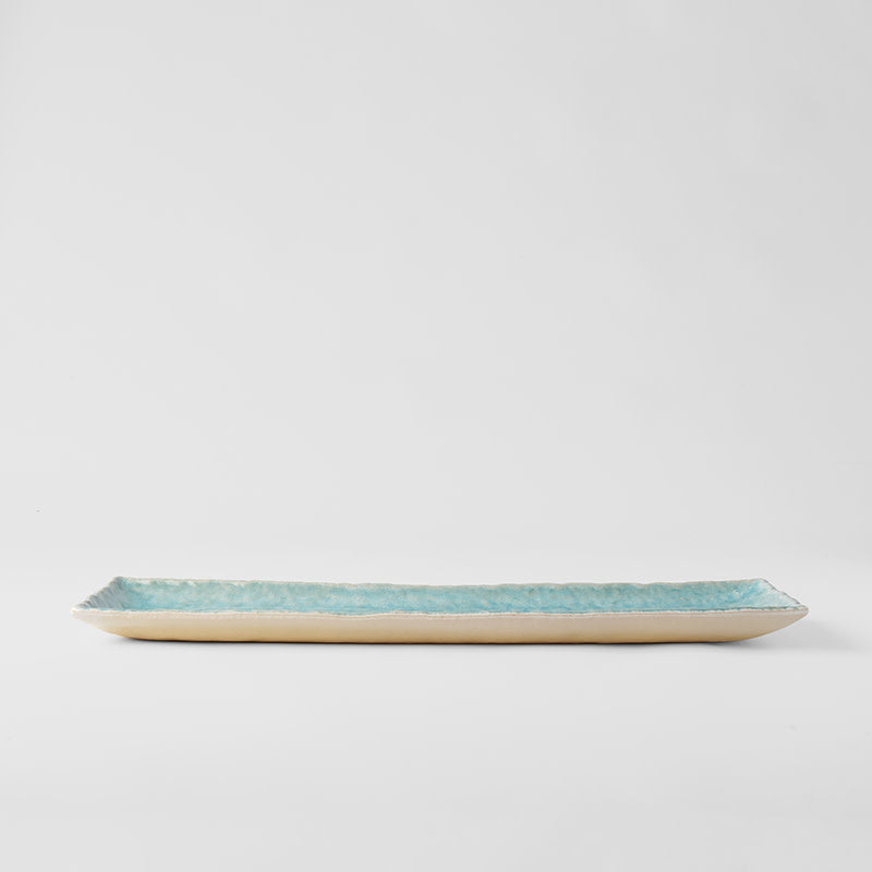 Platter 50cm Crazed Blue Glaze