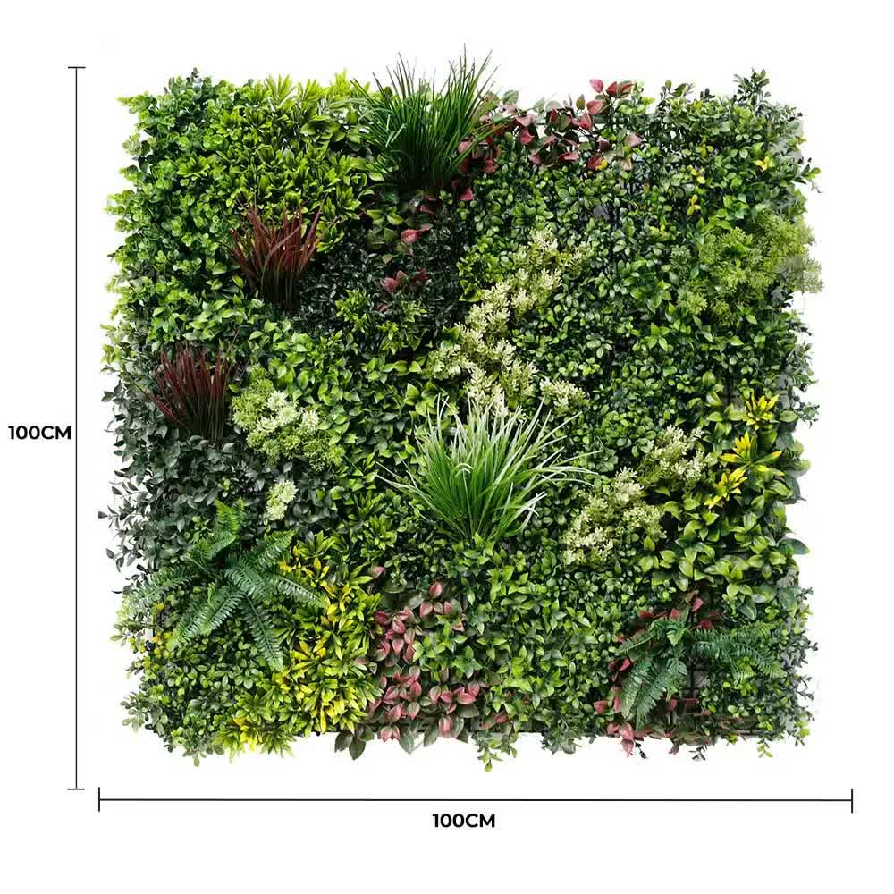 Luxury Evergreen Rainforest Recycled Vertical Garden / Green Wall UV Resistant Sample