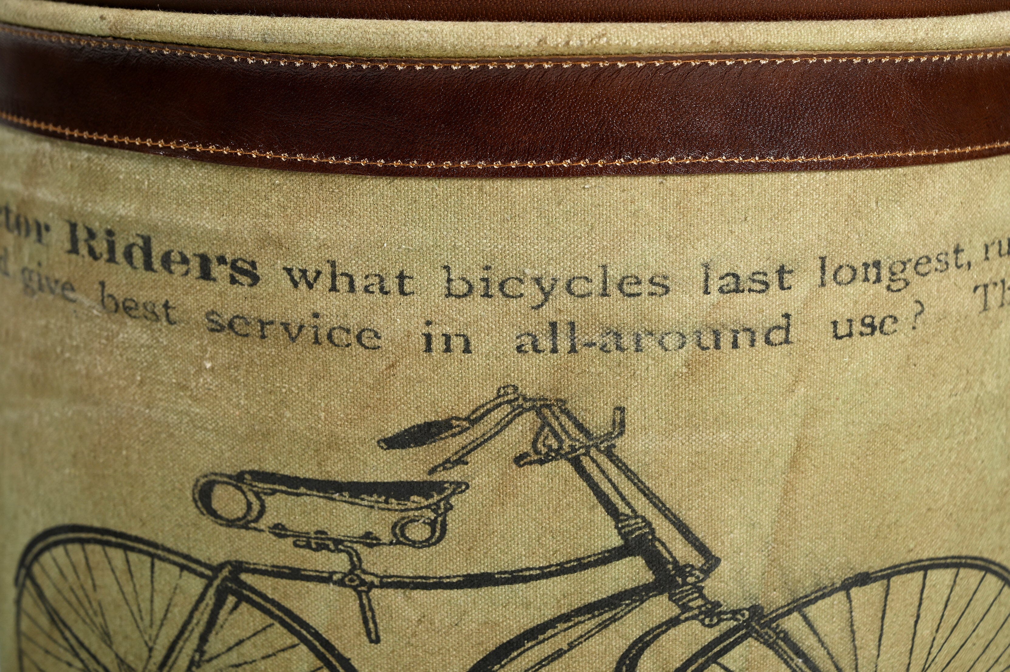 CYCLINDRICAL BICYCLE OTTOMAN
