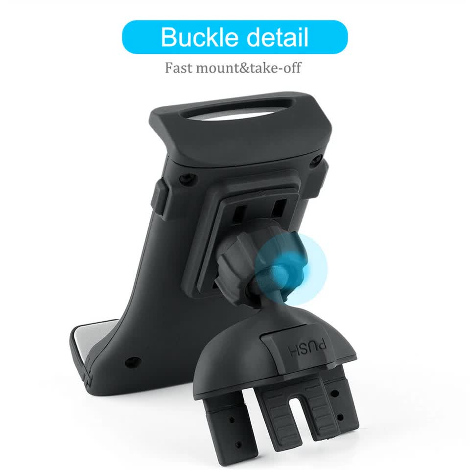 Universal Adjustable Tablet Mount Car CD Slot Holder 2in1 Fit 3.5-10.5" iPad GPS
