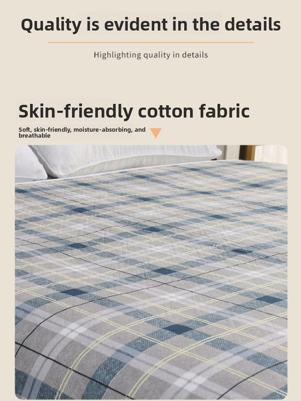 Washable Incontinence Bed Pad 180x200cm Reusable Waterproof Mattress Protector with Non-Slip Backing 4-Layer Absorbent Underpad for Elderly and Adults Medium blue