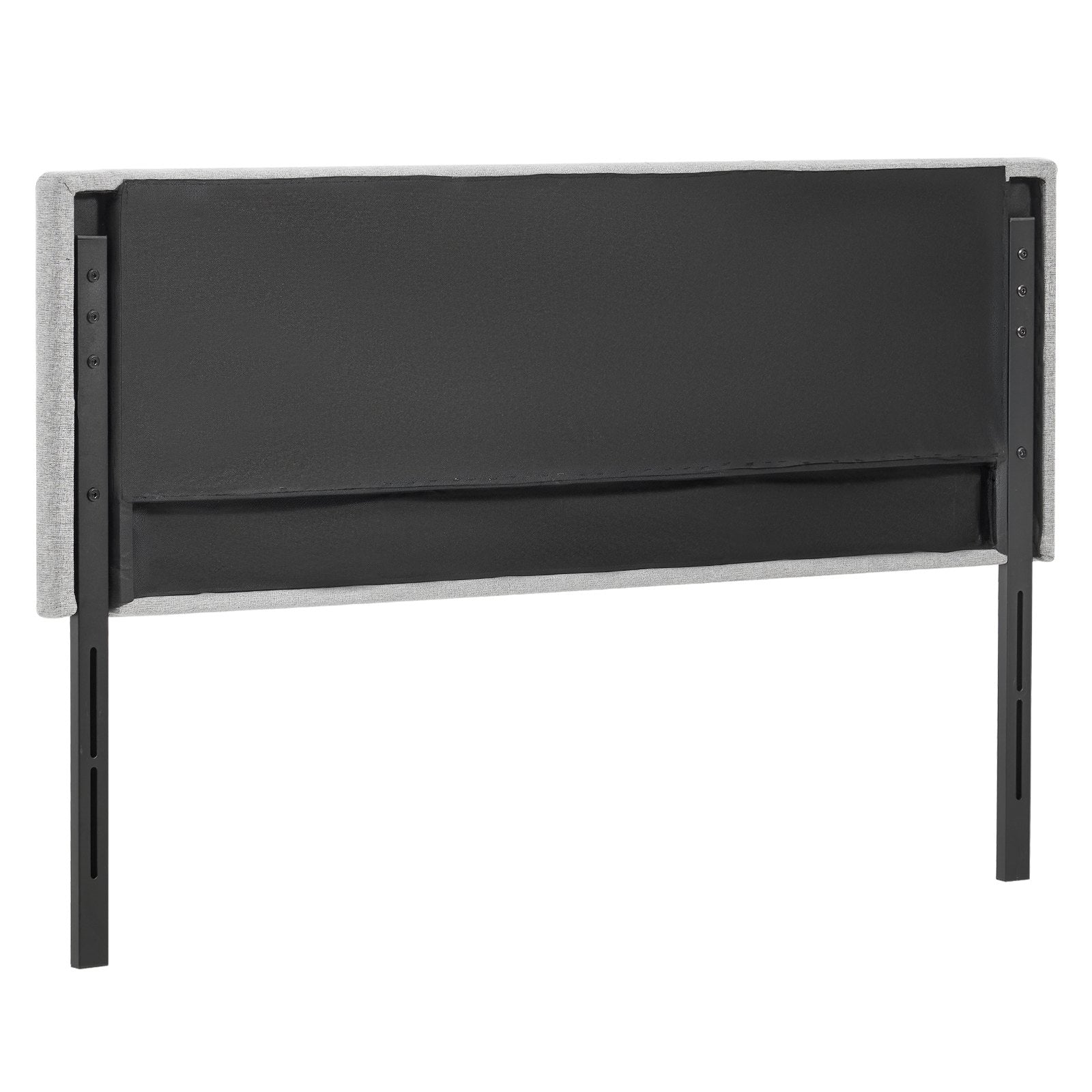 Headboard, Full Size Headboard with Adjustable Height, Comfortable Diamond Tufted for Full Size Bed, W 56.3 x H（35.6-47.4）inches, Ideal for Bedroom, Hotel, Homestay, Dormitory, Light Grey