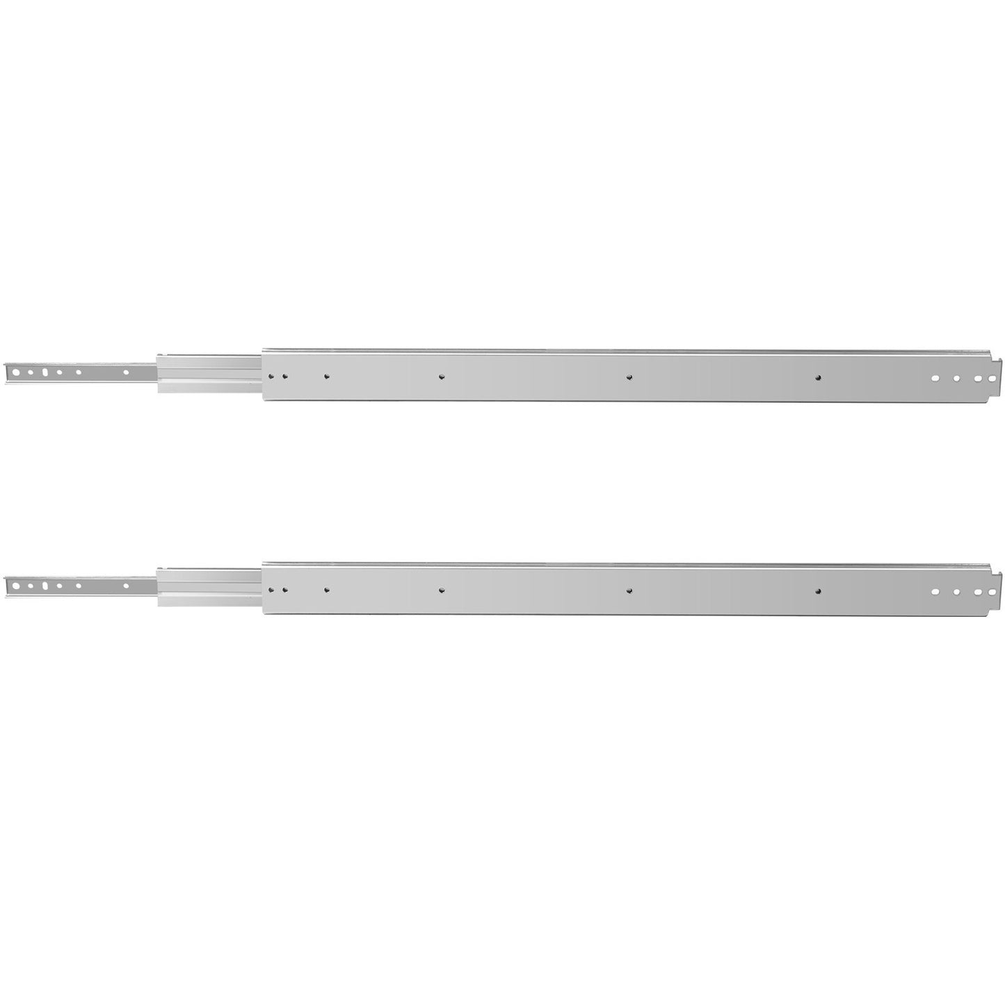 Drawer Slide Soft Close Drawer 1Pair 52" Ball Bearing Full Extension 500lb