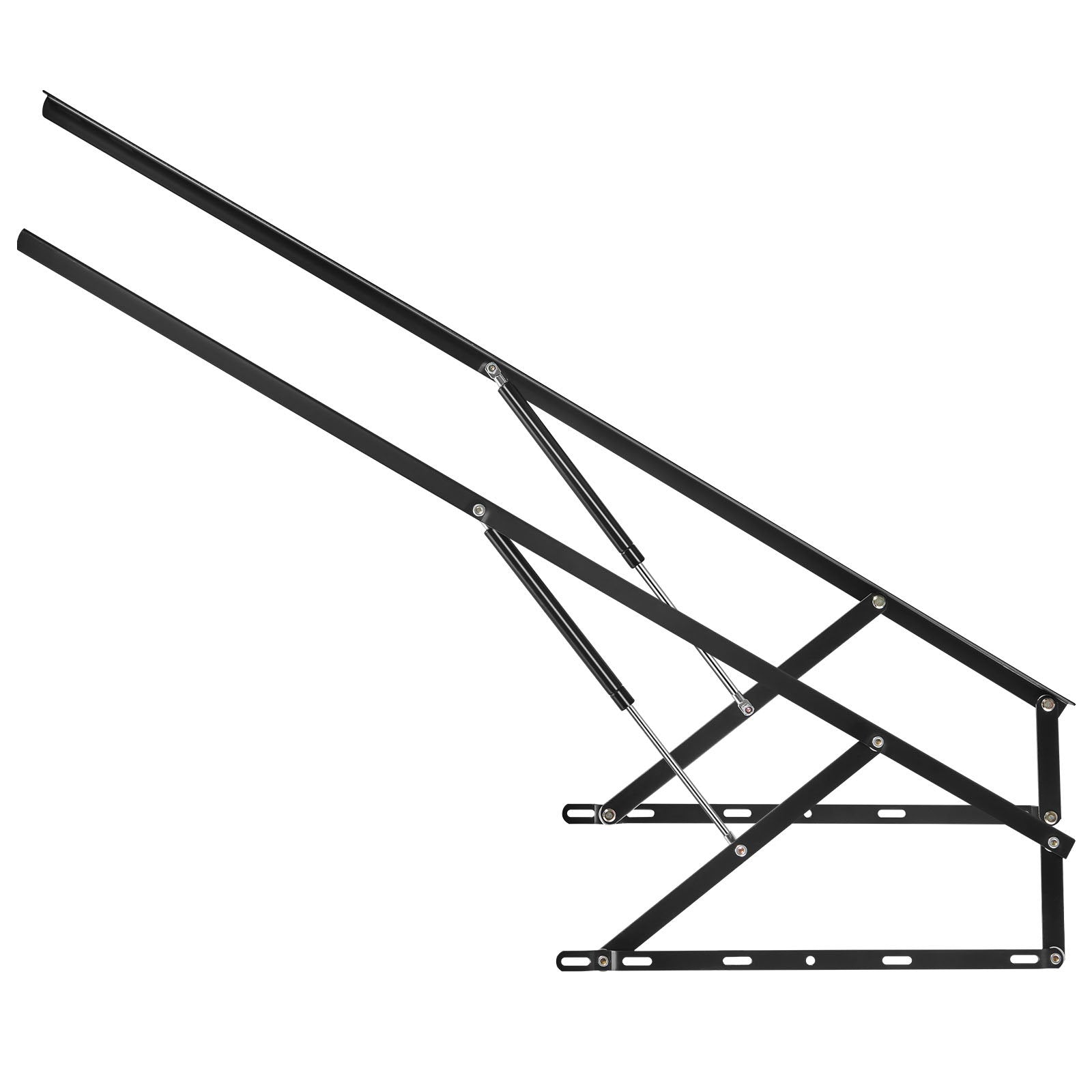 Bed Lift, 1500x2000mm Compatible Extra-large Size 140kg Load Bearing, DIY Wall Bed Mechanical Hardware Kit Vertical Deluxe, Pneumatic Lever Heavy Duty Support, Folding for Guestroom