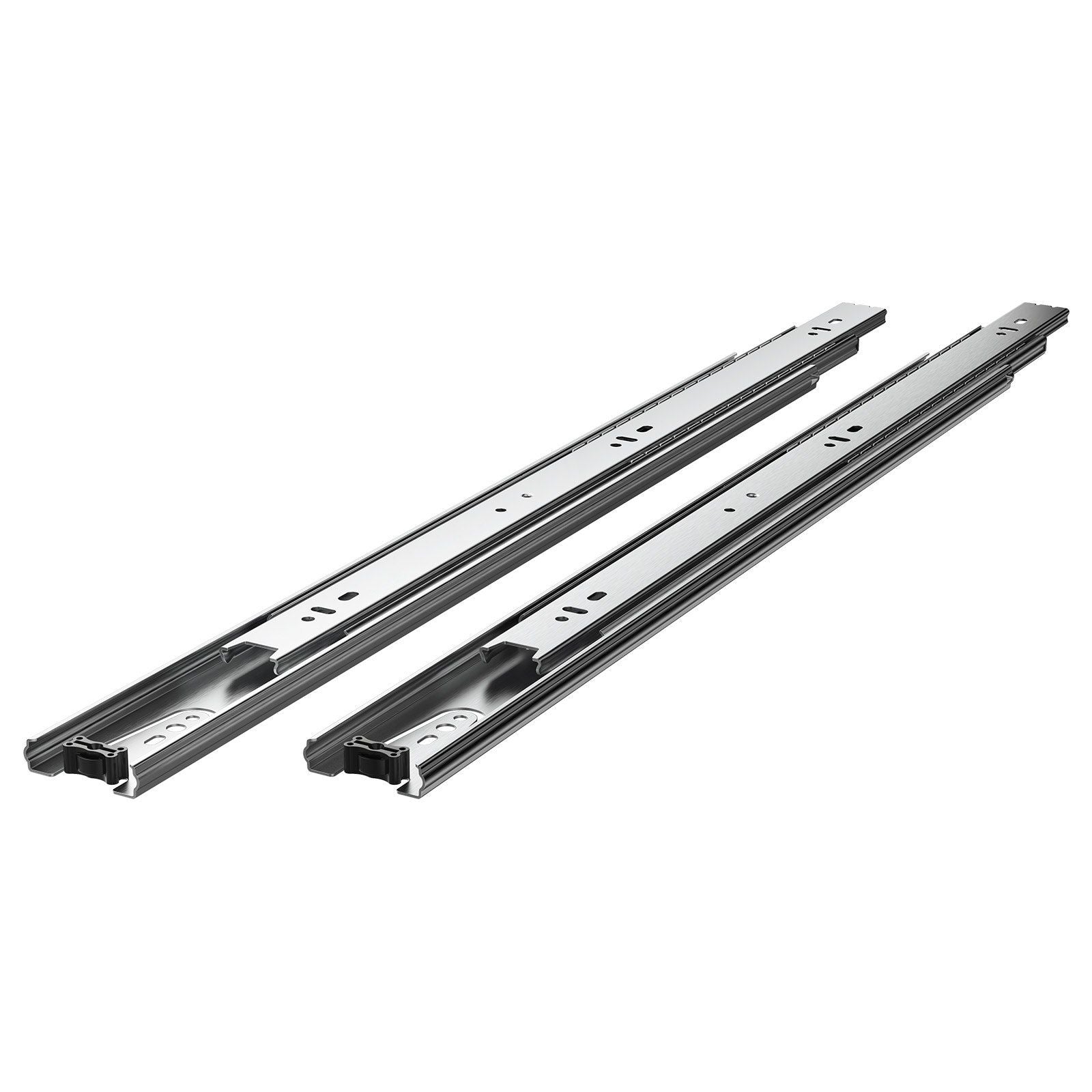 Drawer Slides, 20 inch, 10 Pairs Full Extension Ball Bearing Cabinet Rails, 100 LB Load Capacity Heavy Duty Side Mount Dresser Drawer Slides, Drawer Track Runners for Kitchen DIY Replacement