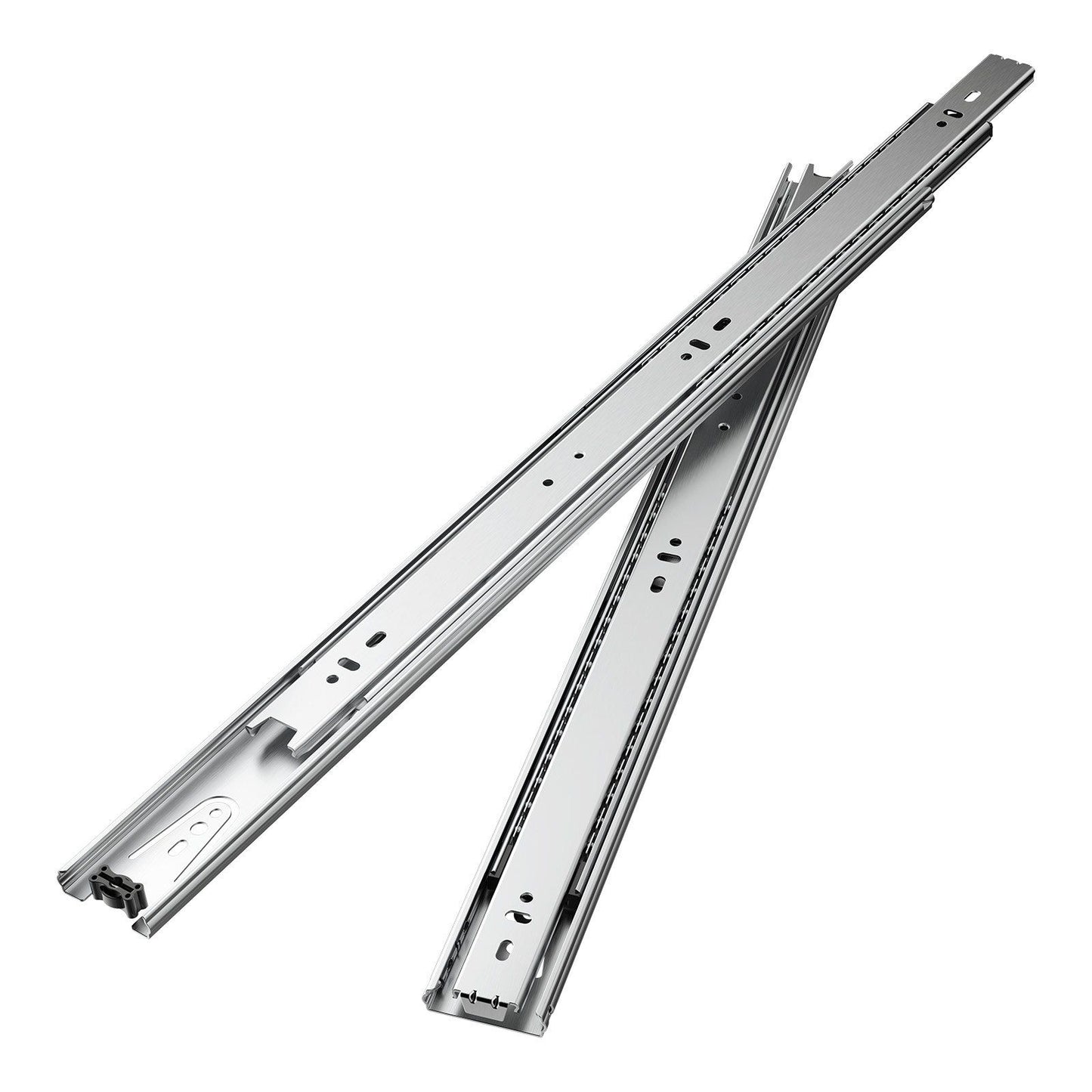 Drawer Slides, 20 inch, 10 Pairs Full Extension Ball Bearing Cabinet Rails, 100 LB Load Capacity Heavy Duty Side Mount Dresser Drawer Slides, Drawer Track Runners for Kitchen DIY Replacement