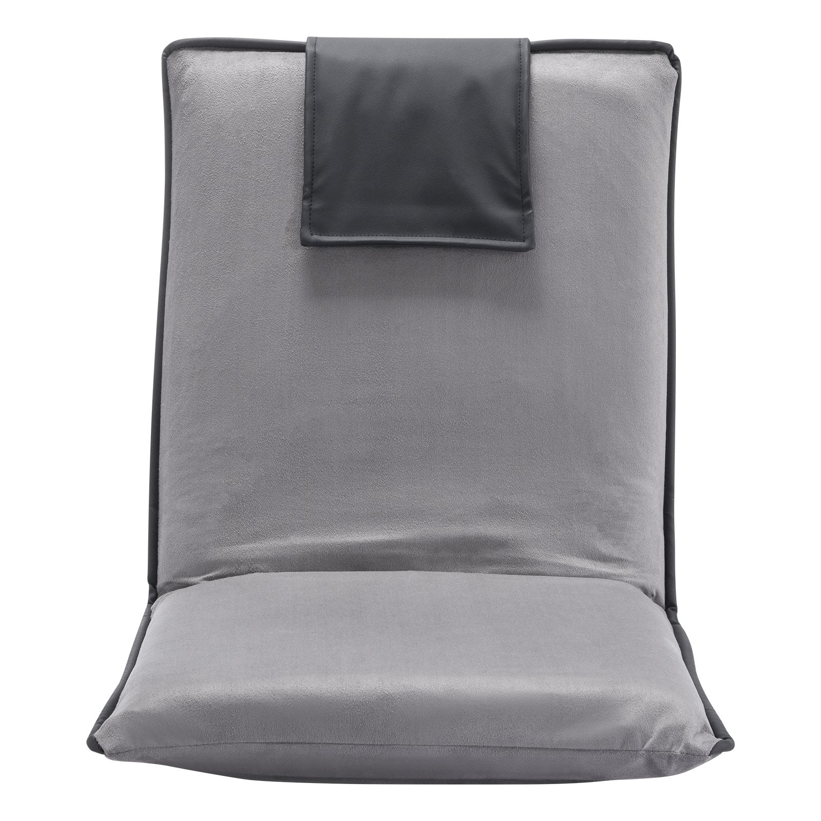 Floor Chair, 6-Position Adjustable Meditation Chair with Back Support, Folding Sofa Chair for Reading TV Watching and Gaming, Portable Floor Seat Lounge Sofa Chair for Kids Teens Adults, Gray