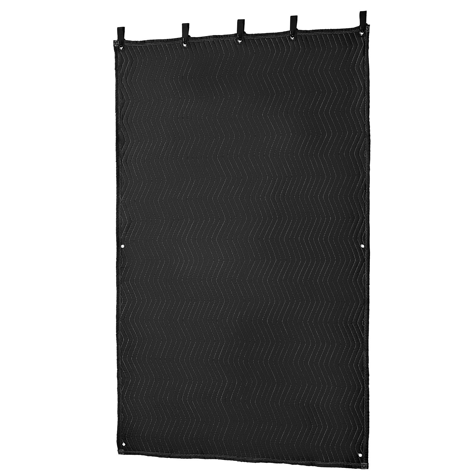 Sound Dampening Blankets, Soundproof Curtains with 2032 x 1219 mm, Soundproof Blanket with Grommets, Studio Grommeted Blanket, for Window, Door, Light Blocker, Music Recording, Black