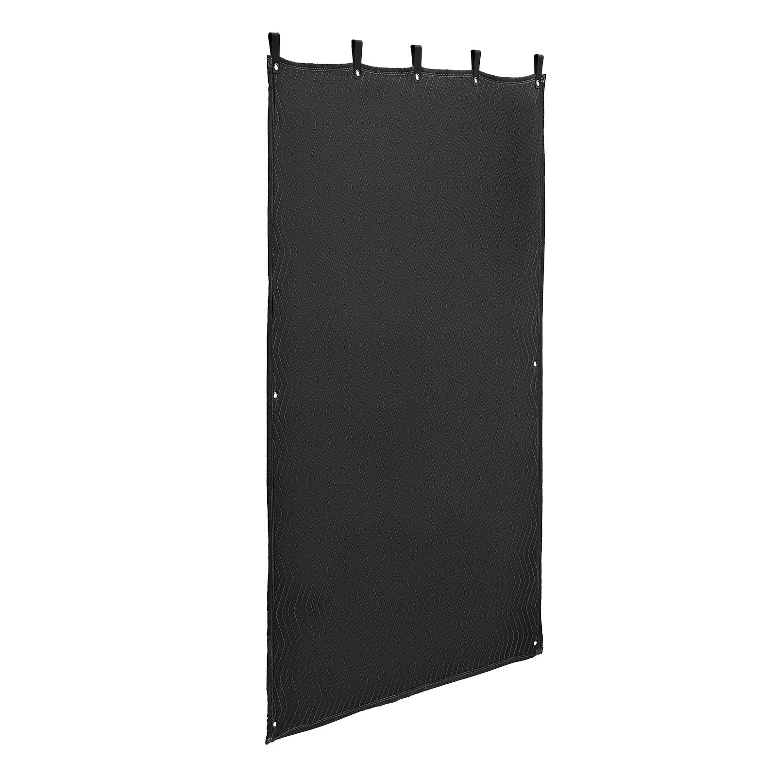 Sound Dampening Blankets, Soundproof Curtains with 2032 x 1219 mm, Soundproof Blanket with Grommets, Studio Grommeted Blanket, for Window, Door, Light Blocker, Music Recording, Black
