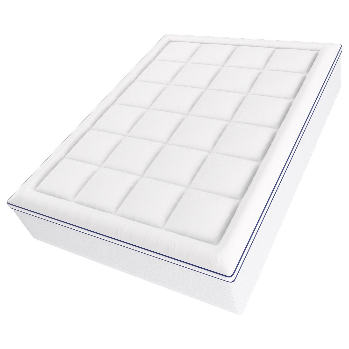 Mattress Topper, Queen Size, 76.2 mm Thickness, Memory Foam, Fiber Fill, Detachable & Washable, Ergonomically Designed for Pressure Relief, Comfortable Cooling & Breathable, for Hot Sleepers