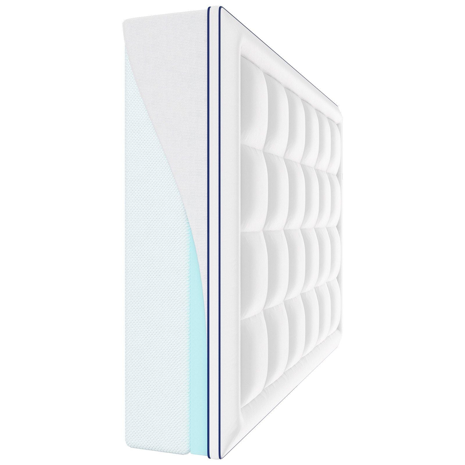 Mattress Topper, Queen Size, 76.2 mm Thickness, Memory Foam, Fiber Fill, Detachable & Washable, Ergonomically Designed for Pressure Relief, Comfortable Cooling & Breathable, for Hot Sleepers