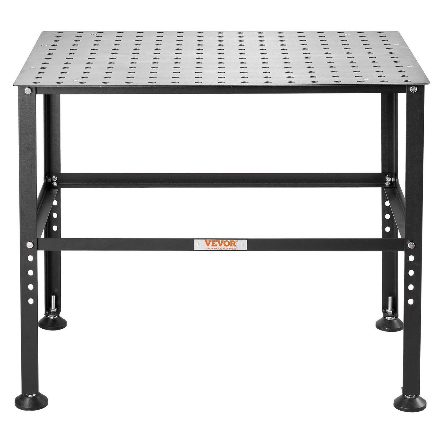 Welding Table 36" x 24", 800LBS Capacity Welding Workbench Table, Heavy-Duty Work Bench with 0.63" Fixture Holes and Non-slip Foot Pads for Welding Assembly Repair Works