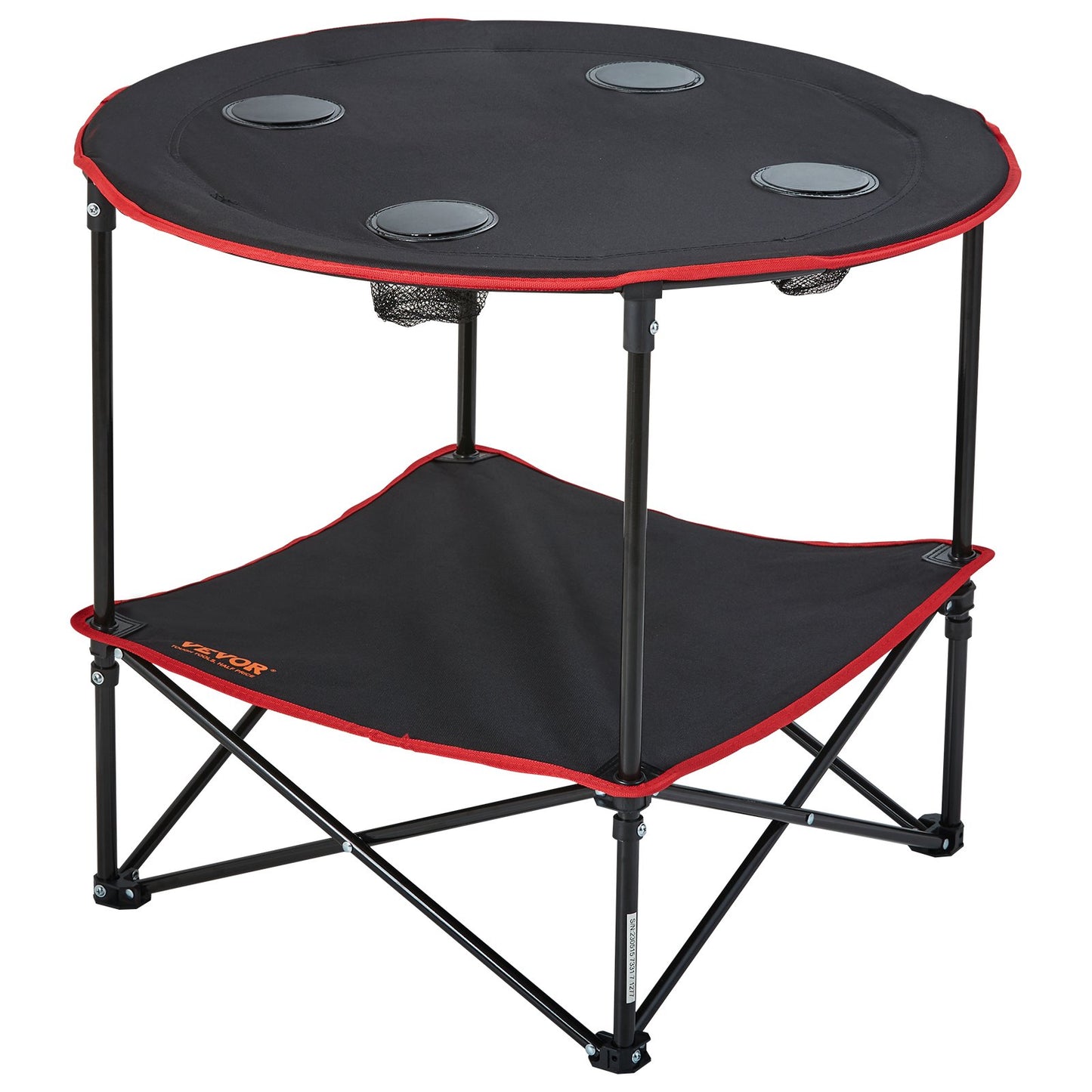Folding Camping Table, Outdoor Portable Side Tables, Lightweight Fold Up Table, 600D Oxford Fabric & Steel Ultra Compact Work Table with Large Storage & Carry Bag, For Beach Picnic, 28.3"x24"