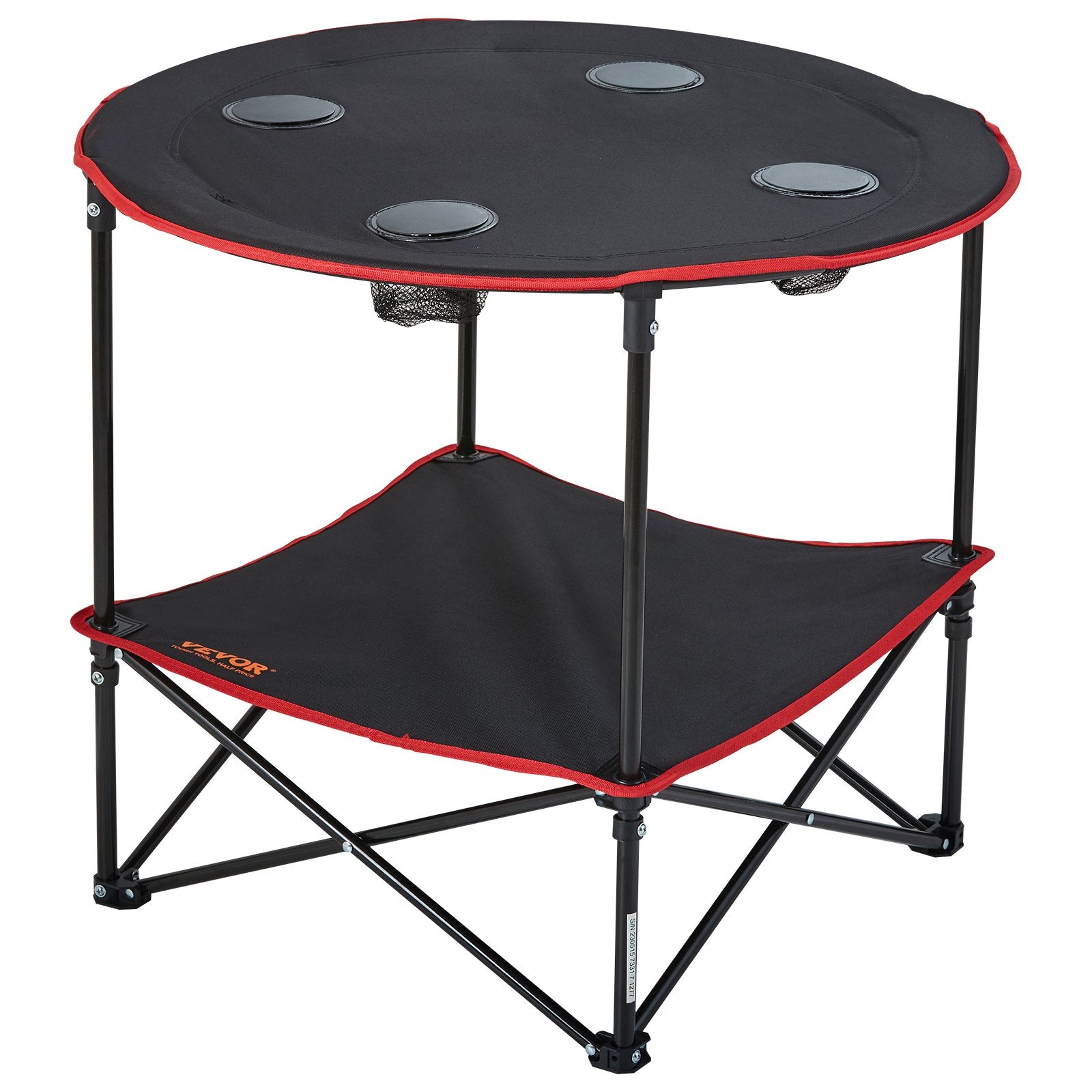 Folding Camping Table, Outdoor Portable Side Tables, Lightweight Fold Up Table, 600D Oxford Fabric & Steel Ultra Compact Work Table with Large Storage & Carry Bag, For Beach Picnic, 28.3"x24"