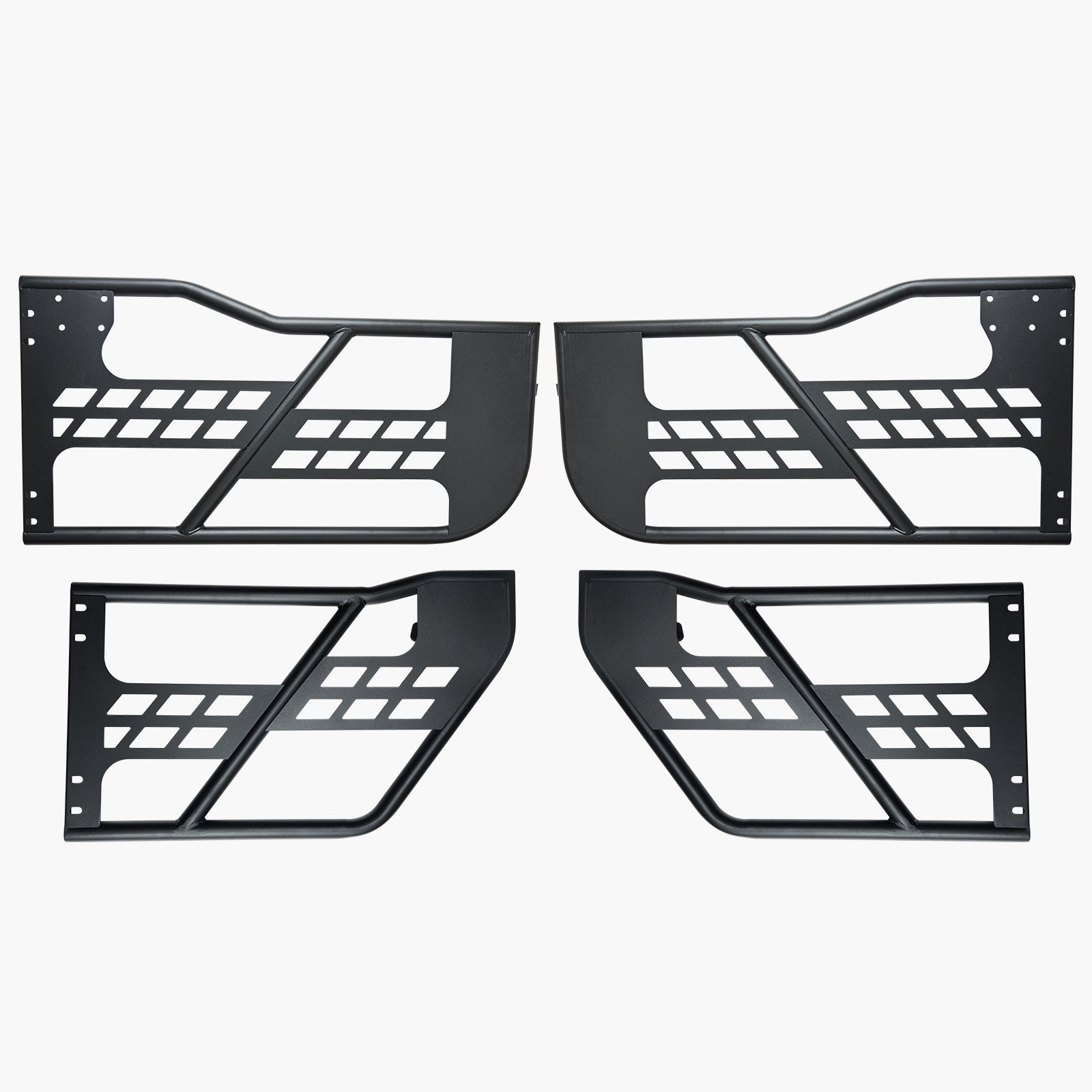 Jeep Tube Doors, 4-Door, Hunting Style Jeep Tubular Door with Heavy-Duty Hinges & OE Latch, Jeep Doors with Rubber Pads & Toughened Steel Tube, Fit for 2007-2018 Jeep Wrangler JK