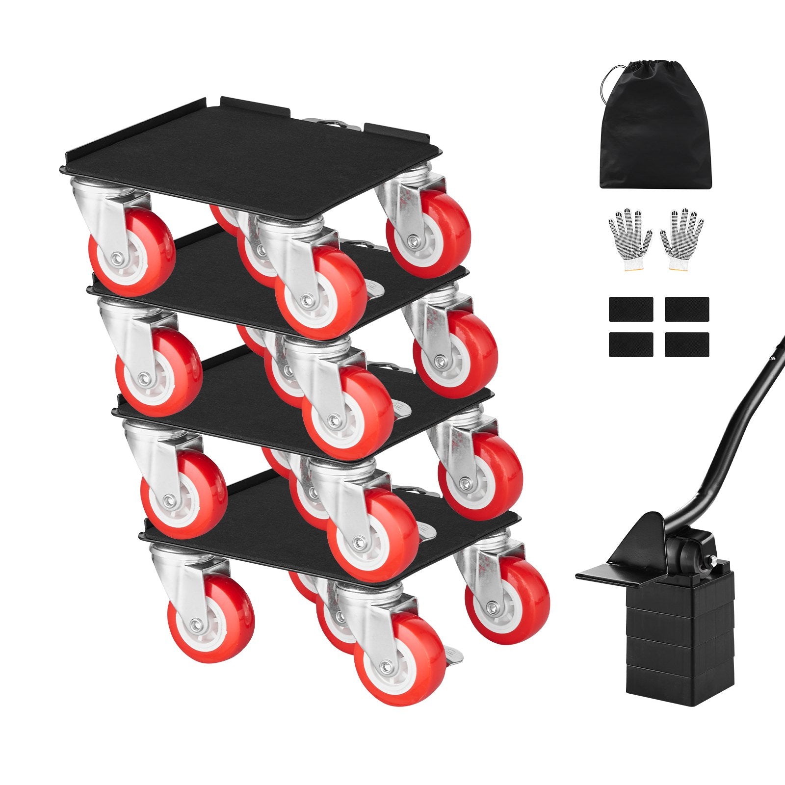 Furniture Dolly Heavy Duty Furniture Mover with 5 Wheels 1575 kg Capacity