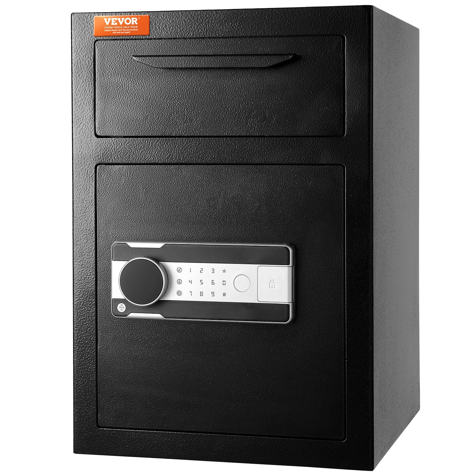 2.5 Cub Depository Safe, Deposit Safe with Drop Slot, Electronic Code Lock and 2 Emergency Keys, 20.27'' x 13.97'' x 13.97'' Business Drop Slot Safe for Cash, Mail in Home, Hotel, Office