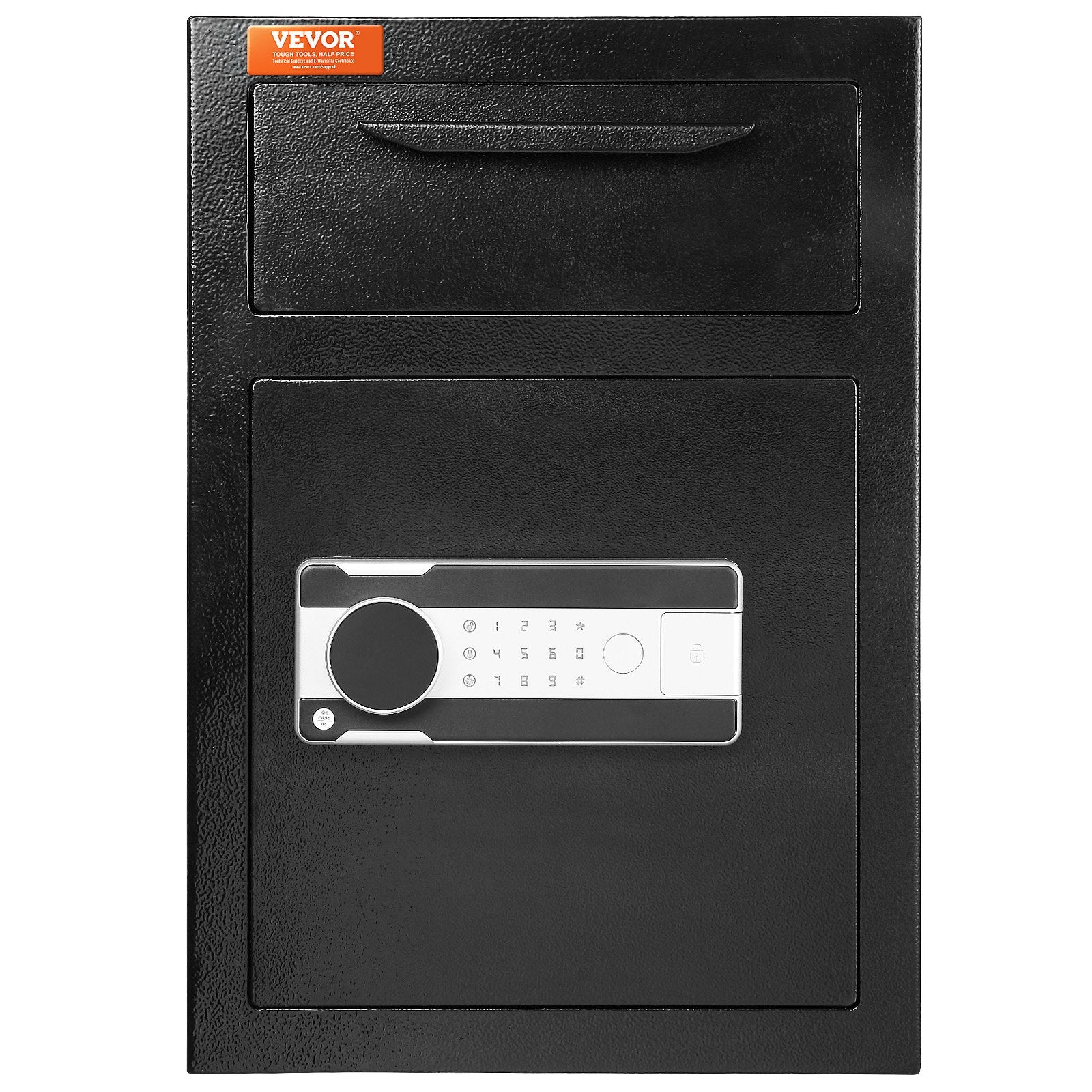 2.5 Cub Depository Safe, Deposit Safe with Drop Slot, Electronic Code Lock and 2 Emergency Keys, 20.27'' x 13.97'' x 13.97'' Business Drop Slot Safe for Cash, Mail in Home, Hotel, Office