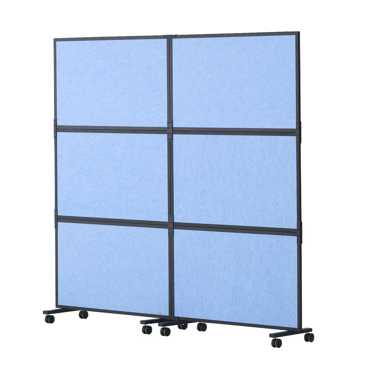 Acoustic Room Divider Partition Panel Privacy Screen 2 Pack Indigo Blue