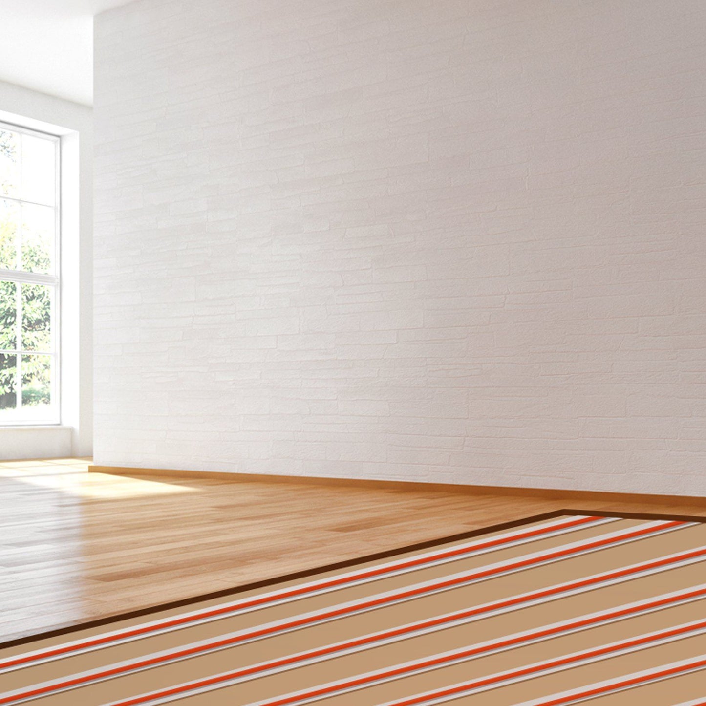 PEX Heat Transfer Plates 1.2m, Radiant Heat Plates for 19mm PEX Pipe, Durable Aluminum & Easy Trimming and Install Underfloor Heat Tubing Plates, Perfect for Wooden Floors (200pcs)