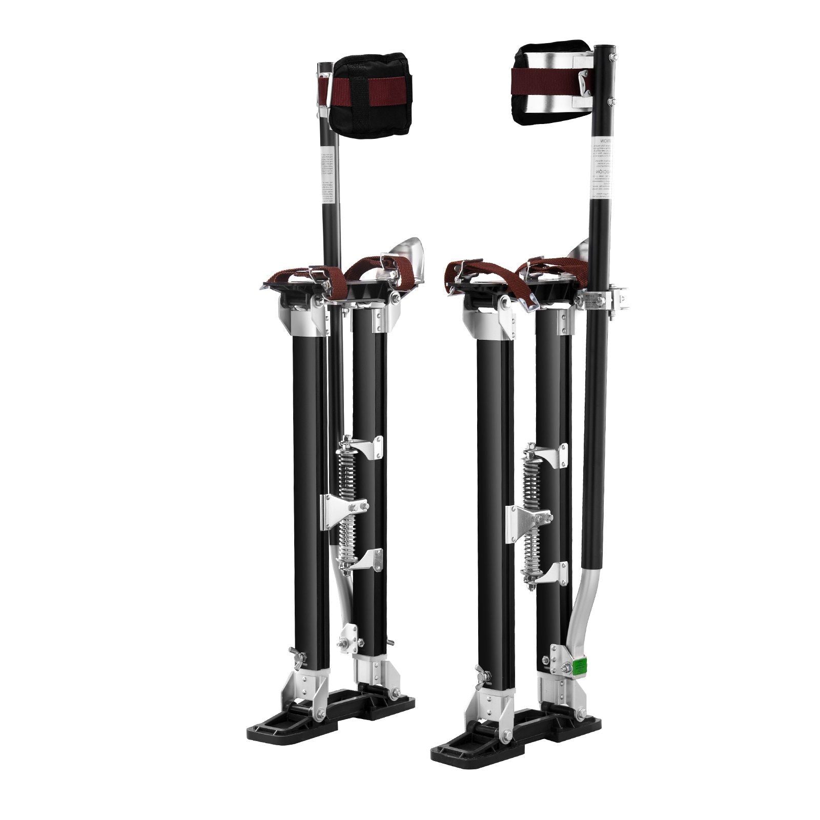 Drywall Stilts, 61-101.6 cm Adjustable Aluminum Tool Stilts with Protective Knee Pads, Durable and Non-slip Work Stilts for Sheetrock Painting, Walking, Taping, Black