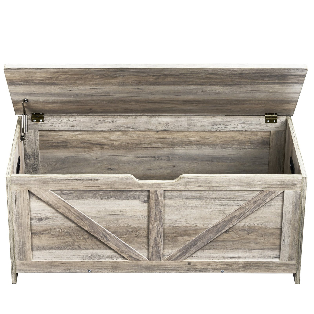 Kids Toy Storage Bench Wooden Toy Box Chest 38.98 x 15.55 x 18.9 in Gray