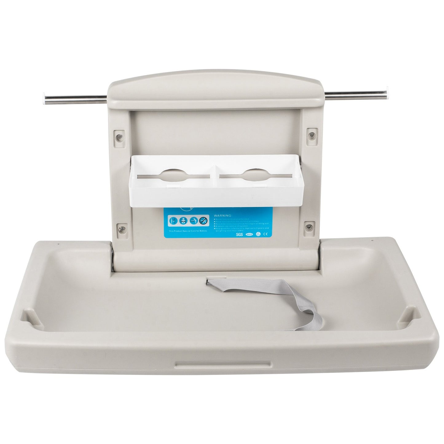 Horizontal Baby Changing Table Wall-mounted Baby Diaper Changing Station Vertical Fold Down Baby Changing Table
