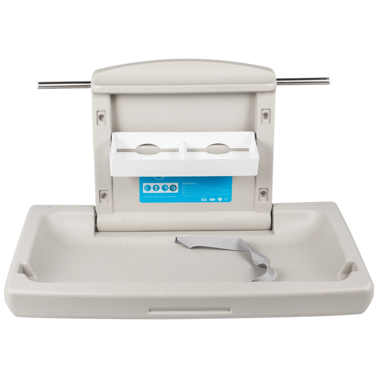 Horizontal Baby Changing Table Wall-mounted Baby Diaper Changing Station Vertical Fold Down Baby Changing Table