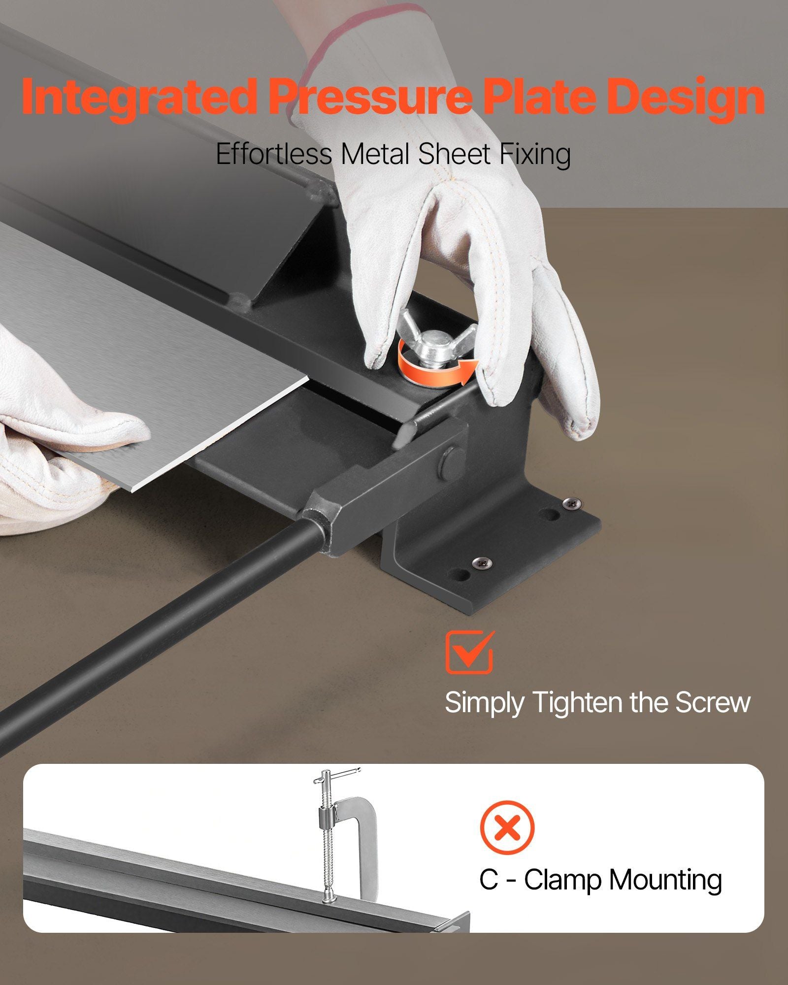 Box and Pan Brake, 762 mm Sheet Metal Bending Brake, 18-Gauge Capacity, 0-135 Degree Adjustable, Metal Bender Machine, No Wobbling, Heavy-Duty Aluminum Folder for Precise Batch Bending