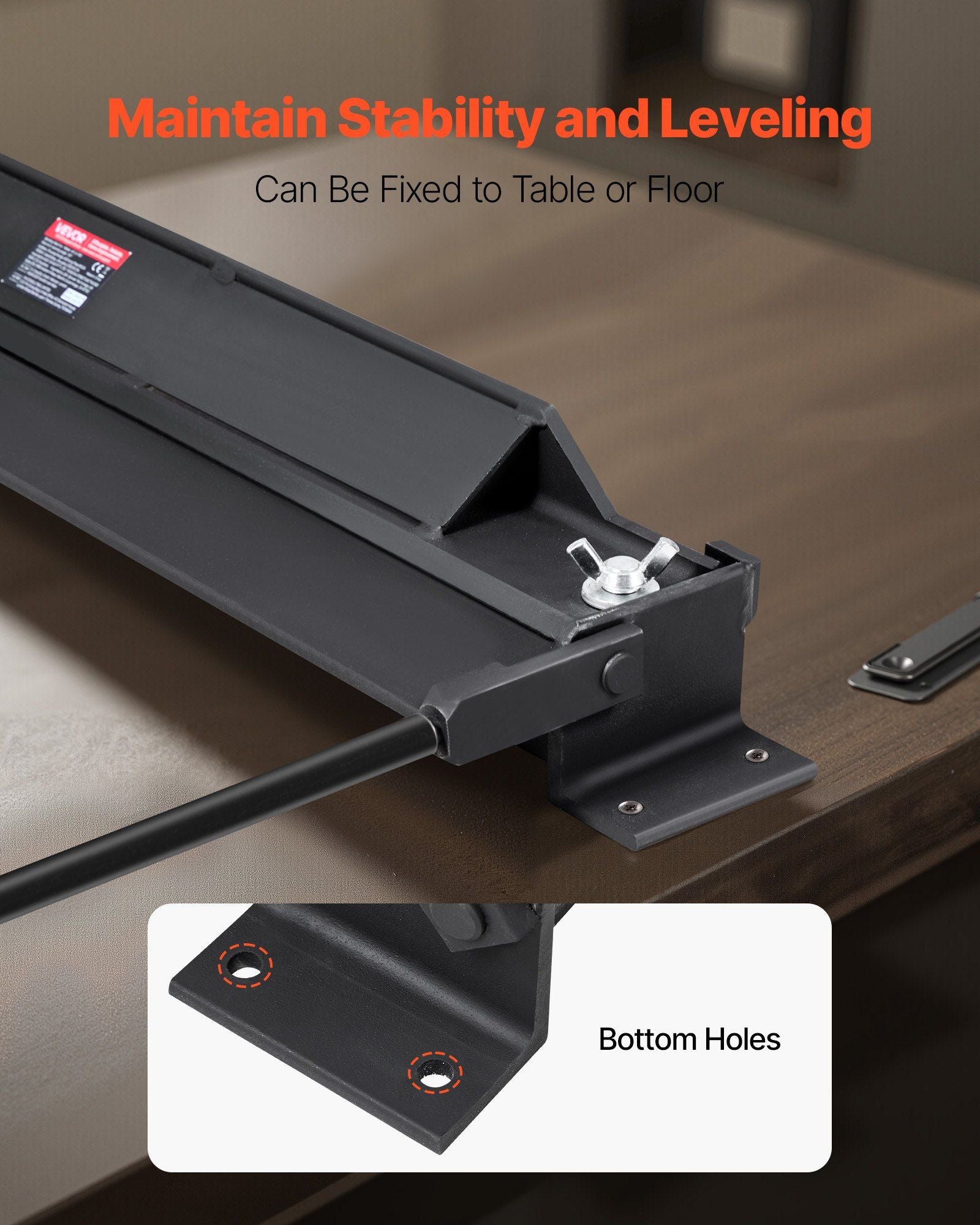 Box and Pan Brake, 762 mm Sheet Metal Bending Brake, 18-Gauge Capacity, 0-135 Degree Adjustable, Metal Bender Machine, No Wobbling, Heavy-Duty Aluminum Folder for Precise Batch Bending