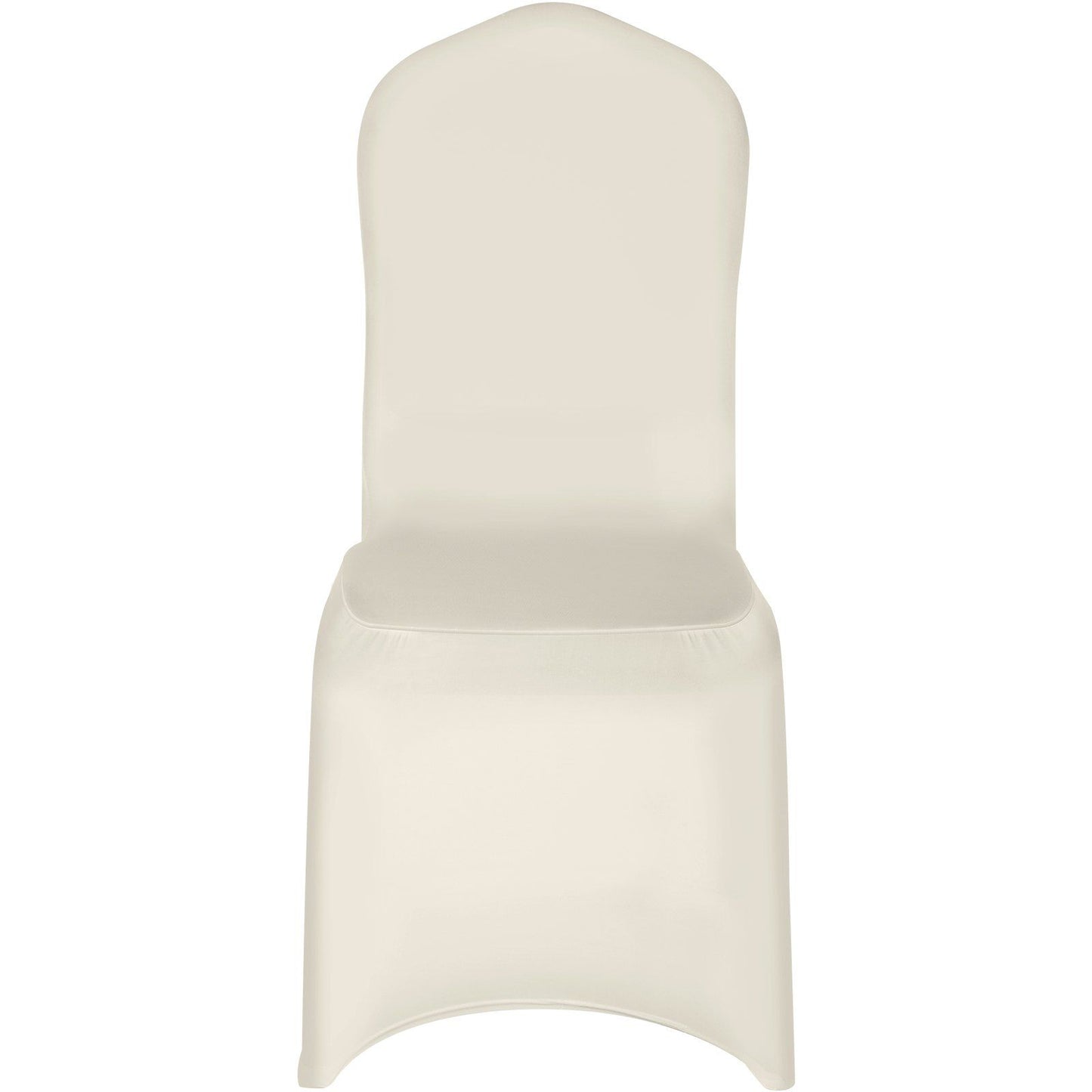 Stretch Spandex Folding Chair Covers, Universal Fitted Chair Cover, Removable Washable Protective Slipcovers, for Wedding, Holiday, Banquet, Party, Celebration, Dining (100PCS Beige)