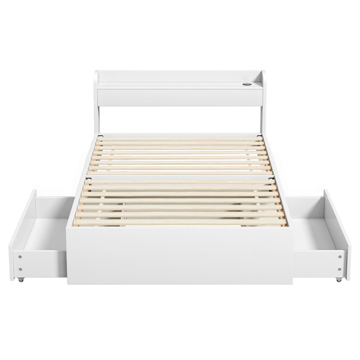 Artiss Bed Frame King Single Size with Charging Ports