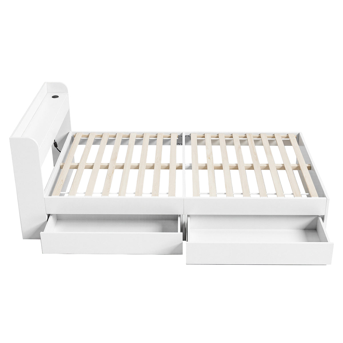 Artiss Bed Frame King Single Size with Charging Ports