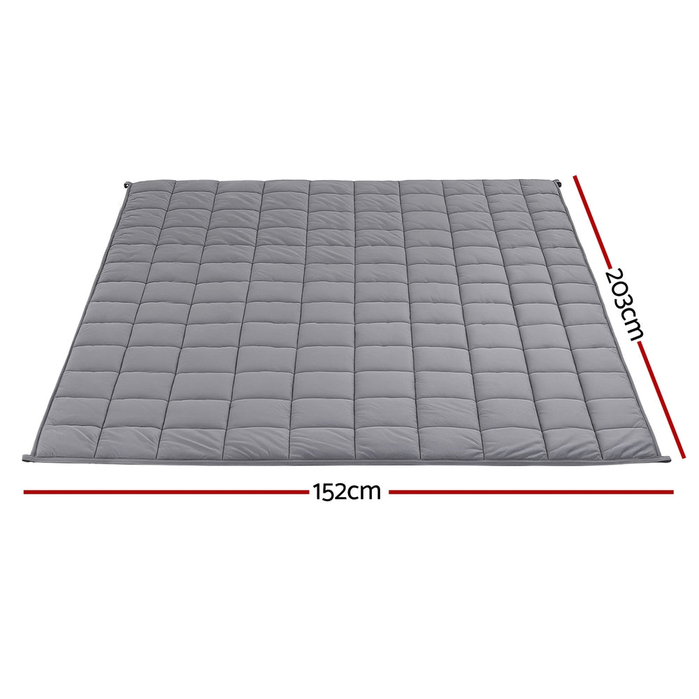 Giselle 11KG Weighted Blanket Adults Kid Anti Anxiety Gravity Blankets Sherpa Fleece