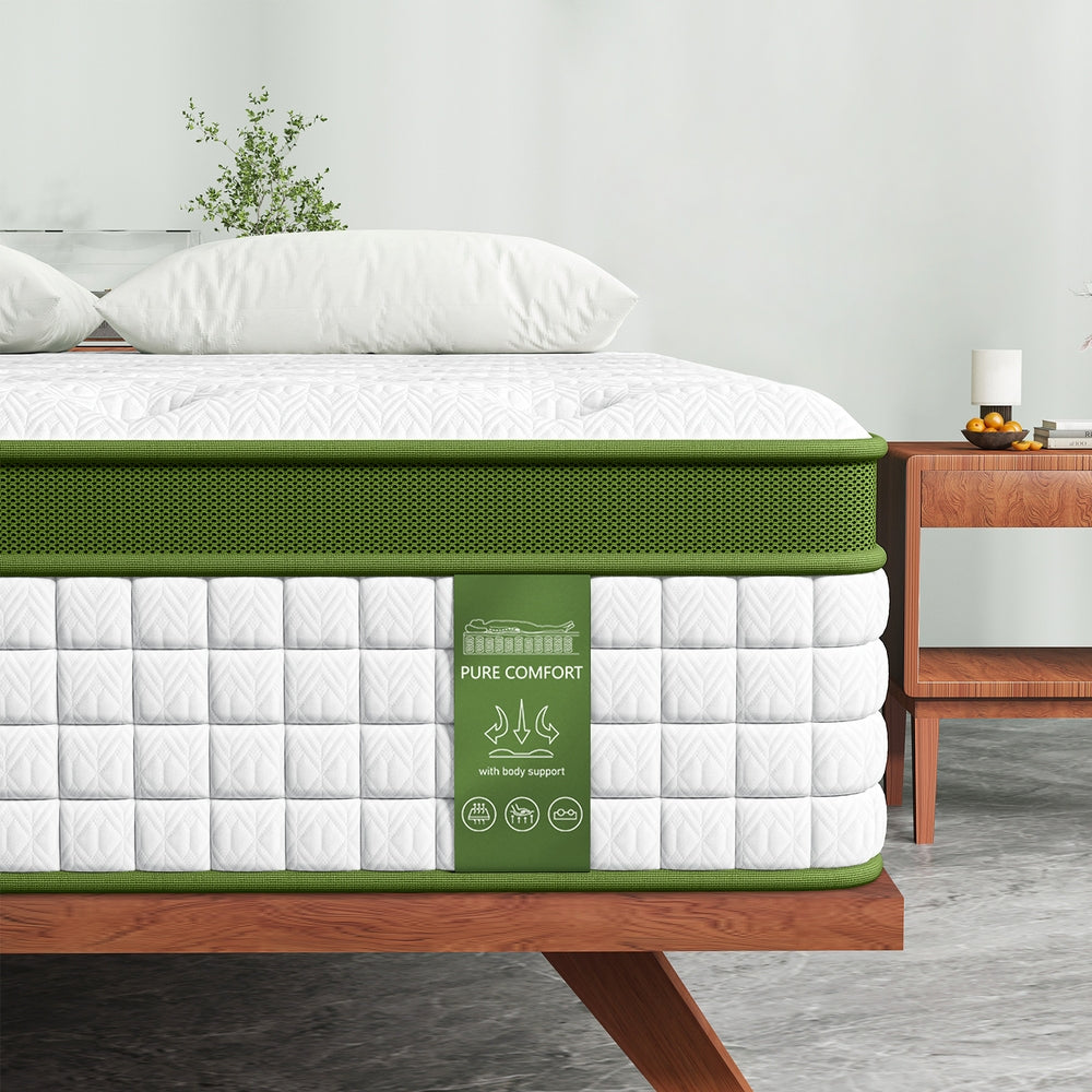 BedStory King 30cm Hybrid Mattress Cooling Gel Memory Foam 5 Zone Pocket Spring Bed Temperature Regulating
