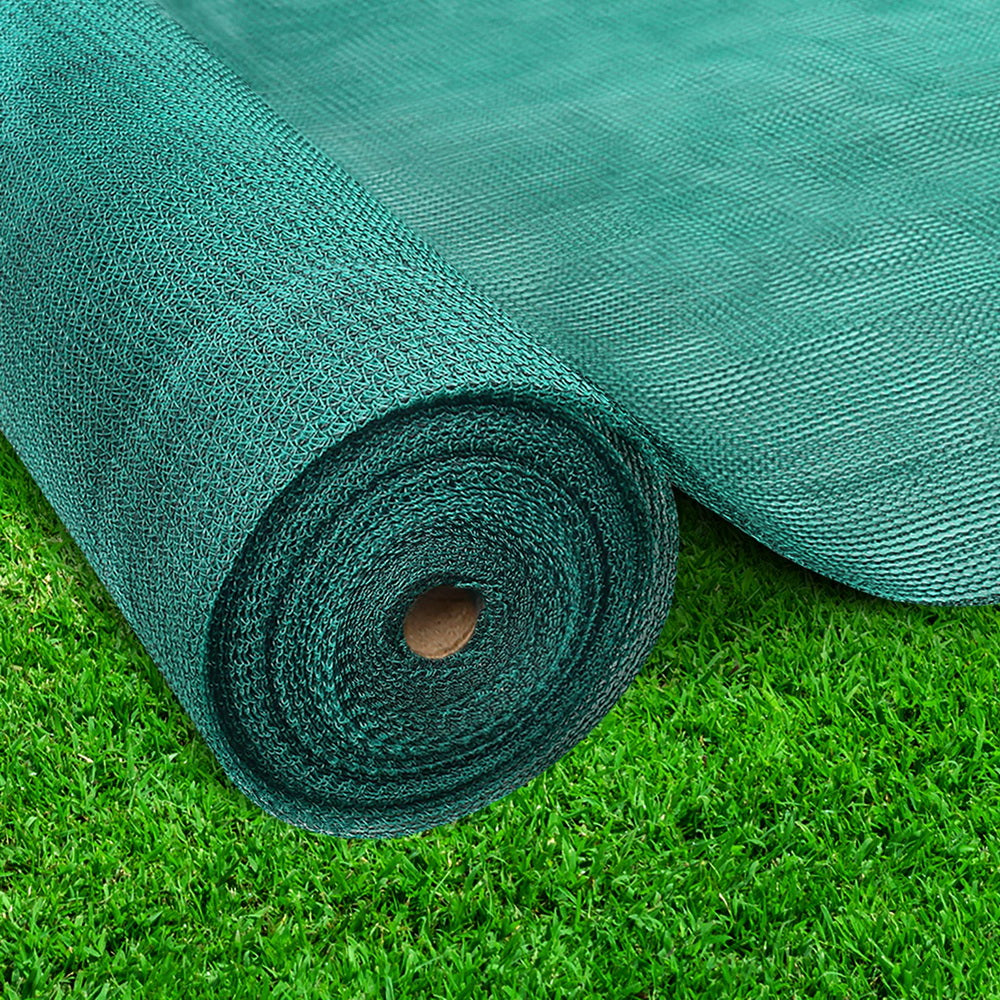 Instahut 50% Shade Cloth 3.66x30m Shadecloth Wide Heavy Duty Green